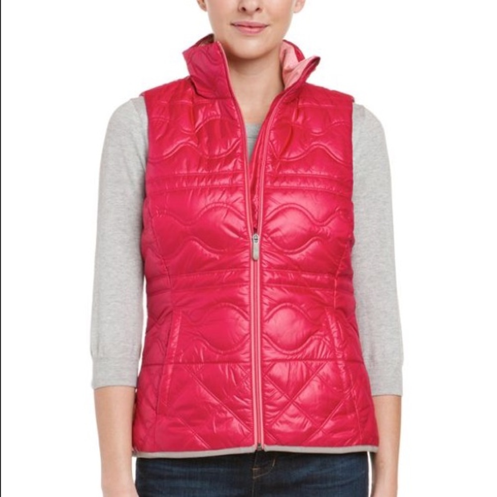 Lole Vest S Pink Zip Up Jacket Water Proof Down